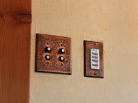 hammered copper switchplates