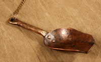 forged copper and bronze scoop