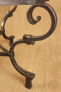 hand forged scroll detail